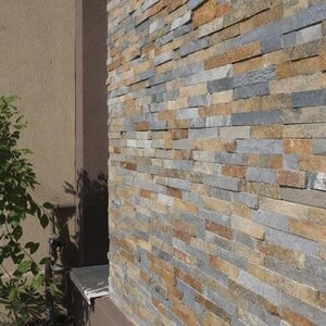 Облицовъчно пано за стена от шистов камък Сахара 15 х 60 см