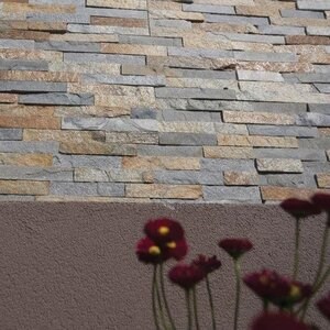 Облицовъчно пано за стена от шистов камък Сахара 15 х 60 см