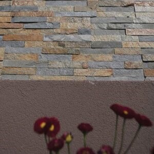 Облицовъчно пано за стена от шистов камък Сахара 15 х 60 см