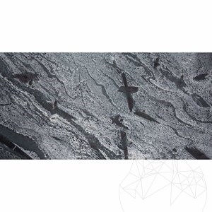 Полиран шистов камък Силвър 60 х 30 x 1 см