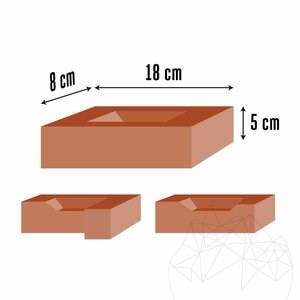Традиционна декоративна тухла Деко Брик 18 x 8 x 5 см