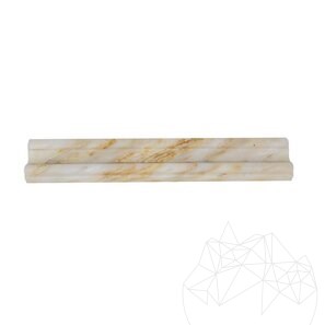 Фриз от мрамор Арабескато Оро М17 4.8 x 30.5 см