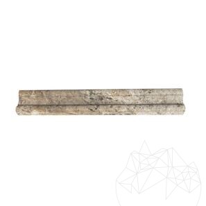 Фриз от шлайфан травертин Силвър М17 4.8 x 30.5 см