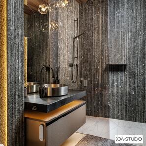 Плочи от камък Black Crystal Lineal Plus Design 3 см