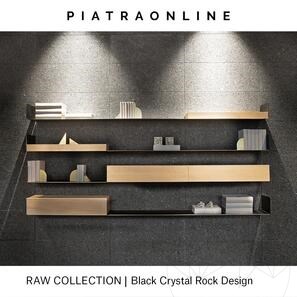 Плочи от камък Black Crystal Rock Design 3 см