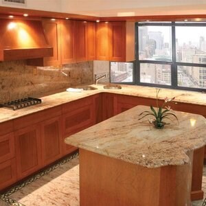 Плот от полиран златист гранит Фантастико 250 x 65 x 3 см