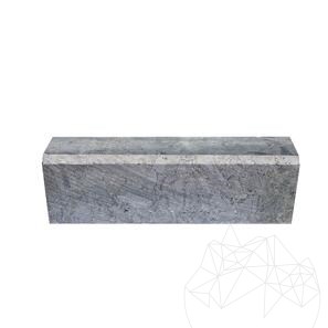 Бордюр от син лабрадорит Екстра (скосен 1L - 2 см) 10 x 15 x 50 см
