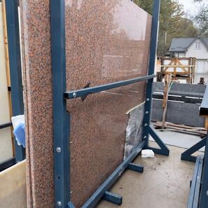 Фаши от полиран гранит Червен клен 3 см