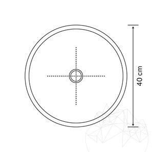 Мивка Signature от мрамор Арабескато 40 x 85 см