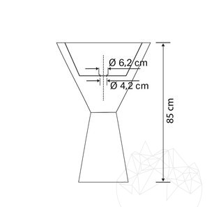 Мивка Signature от мрамор Светъл Емперадор 50 x 85 см