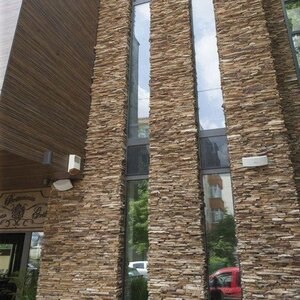 Стенари от ръждивокафяв шистов камък (пале 10-12 кв.м)