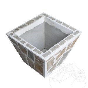 Малка саксия 50/50 см Бял стандарт