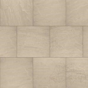 Синтерован камък L'ALTRA PIETRA Tempio Kandla Beige, 60 X 60 X 2 см, R11 - Външни плочки (нехлъзгащи се) 