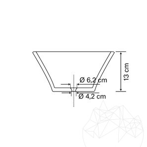 Мивка от травертин Матиа Класик BRTA 50 x 40 x 13 см