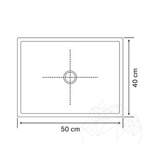 Мивка от мрамор Матиа Капучино BRTA 50 x 40 x 13 см