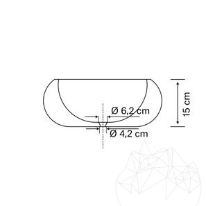 Мивка от сив мрамор Чепо RS-24