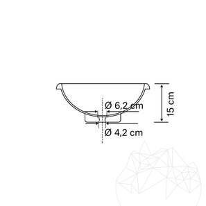Мивка от варовик Астория 40 x 15 см
