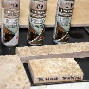 LTP Stone Care Kit, пълен комплект грижа за естествен камък (почистване, импрегниране и поддръжка)