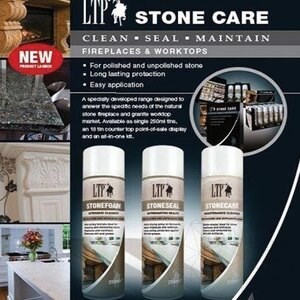 LTP Stone Care Kit, пълен комплект грижа за естествен камък (почистване, импрегниране и поддръжка)