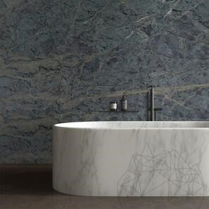 Плочи от камък Abstract Green-Laminate Lava Design (1+2) см