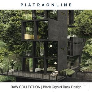 Плочи от камък Black Crystal Rock Design 3 см