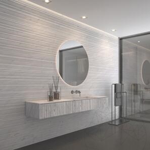 Фаши Carrara White Step Design 2 см