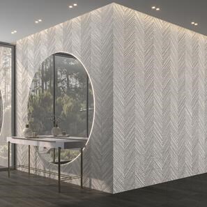 Фаши Carrara White Tile (Chevron Design) 2 см