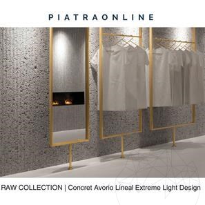 Плочи от камък Concrete Avorio Lineal Extreme Light Design 3 см