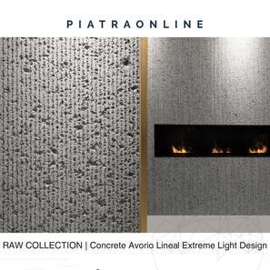 Плочи от камък Concrete Avorio Lineal Extreme Light Design 2 см