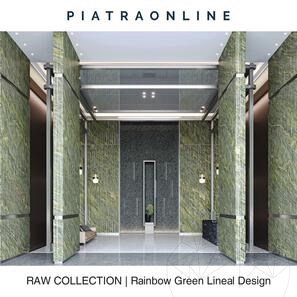 Плочи от камък Rainbow Green Lineal Design 2 см