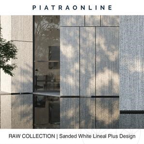 Плочи от камък Sanded White Lineal Plus Design 3 см