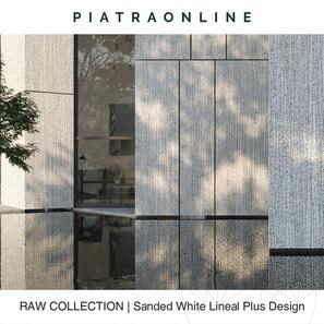 Плочи от камък Sanded White Lineal Plus Design 2 см