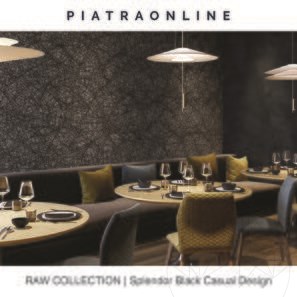 Плочи от камък Splendor Black Casual Design 3 см