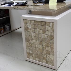 Полирана мозайка от мрамор Светъл Емперадор 4.8 х 4.8 см