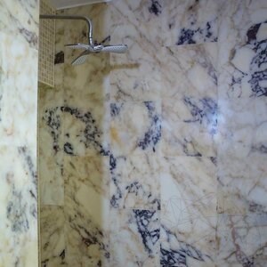 Полиран мрамор Арабескато Виолет 60 x 30 x 2 см (прозирен)