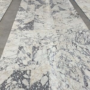 Полиран мрамор Арабескато Виолет 60 x 30 x 2 см (прозирен)