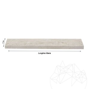 Мрамор Капучино глиц 7 см х L х 1.2 см