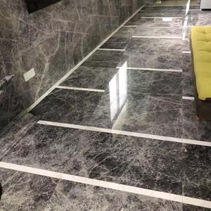 Сив полиран мрамор Тундра 122 x 61 x 2 см