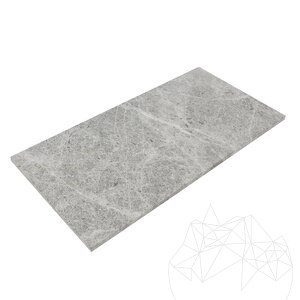 Напречно рязан опесъчен сив мрамор Тундра 61 x 30.5 x 1.5 cm