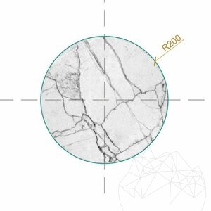 Странична маса Volakas Marble Moon
