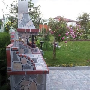 Външна мивка с неоформен камък Стандарт