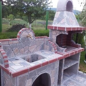 Външна мивка с неоформен камък Стандарт