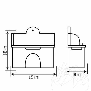Външна мивка с неоформен камък Стандарт
