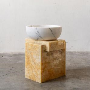 Мивка за баня Матиа от мрамор Лилак RS-5, 42 x 15 см