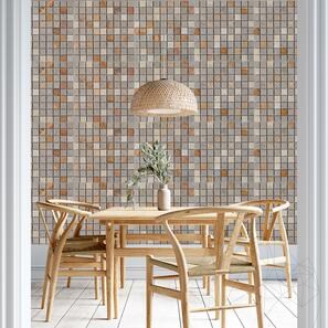 Mozaic 3xMix (travertin Peach/ Limestone Astoria/Marmura Crema Royal) Periat 3 x 3 cm