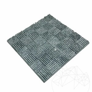 Мозайка от черен мрамор Дизи 4.8 x 4.8 см 