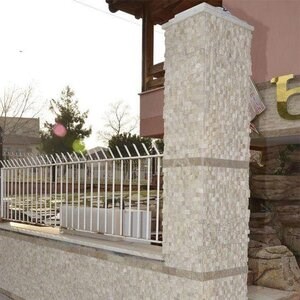 3D глиц мозайка от травертин Класик 2.5 х 2.5 см