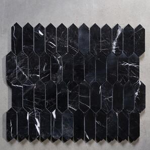 Полирана мозайка за колона от мрамор Ниагара, 30.5 x 28 см