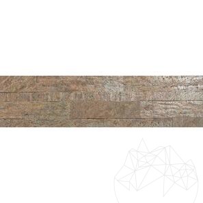Облицовъчно 3D пано от каменни тапети SKIN Copper 60 х 15 см с 3М лепило на гърба