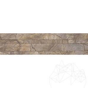 Облицовъчно 3D пано от мраморни тапети SKIN Rain Forest Brown 60 х 15 см с 3М лепило на гърба